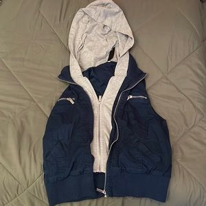 Women’s Ashley by 26 International Double front zipper Hooded Vest